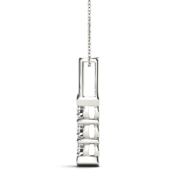 Three-Stone Diamond Pendant · 0.24 ct tw