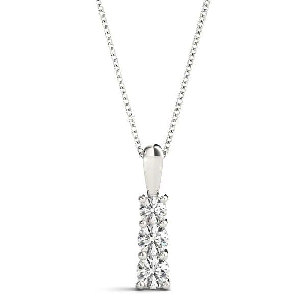 Three-Stone Diamond Pendant · 0.35 ct tw