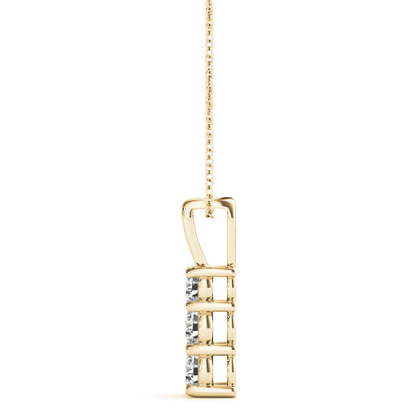 Three-Stone Diamond Pendant · 0.35 ct tw