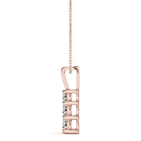 Three-Stone Diamond Pendant · 0.35 ct tw