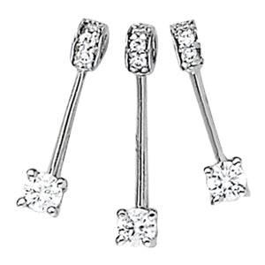 Three-Stone Diamond Pendant · 0.12 ct tw