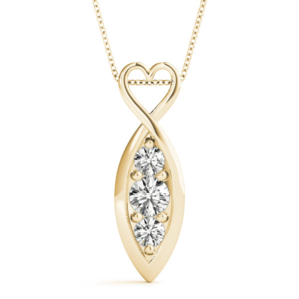 Three-Stone Diamond Pendant · 0.45 ct tw