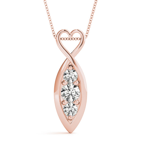 Three-Stone Diamond Pendant · 0.45 ct tw