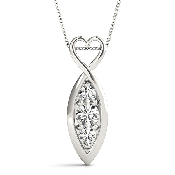Three-Stone Diamond Pendant · 0.45 ct tw