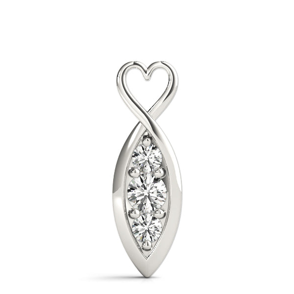 Three-Stone Diamond Pendant · 0.24 ct tw