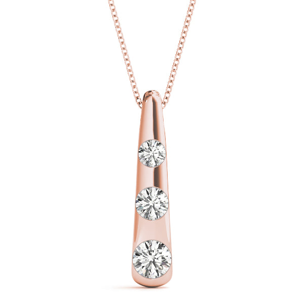 Three-Stone Diamond Pendant · 0.50 ct tw