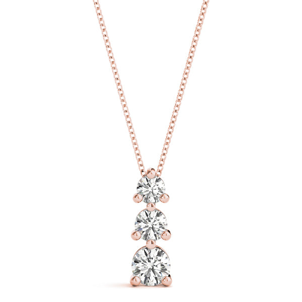 Three-Stone Diamond Pendant · 1.00 ct tw