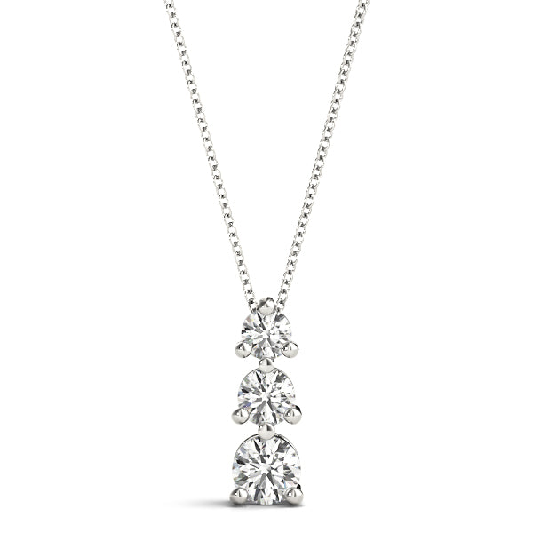 Three-Stone Diamond Pendant · 1.00 ct tw