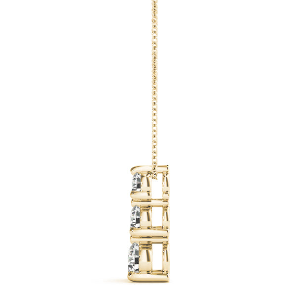 Three-Stone Diamond Pendant · 0.24 ct tw