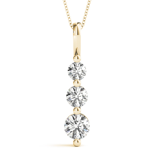 Three-Stone Diamond Pendant · 1.00 ct tw