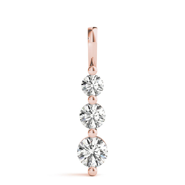 Three-Stone Diamond Pendant · 0.50 ct tw