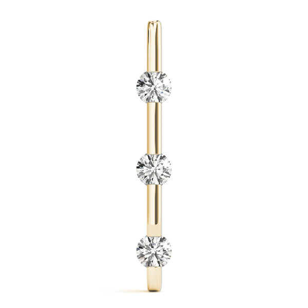 Three-Stone Diamond Pendant · 0.99 ct tw