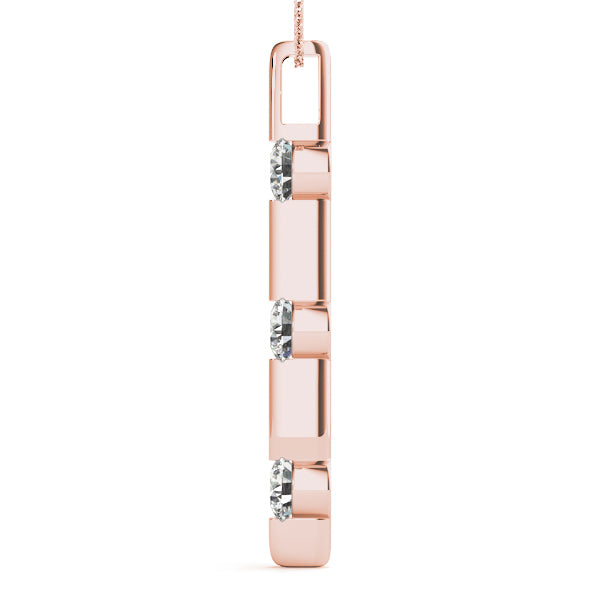 Three-Stone Diamond Pendant · 0.24 ct tw