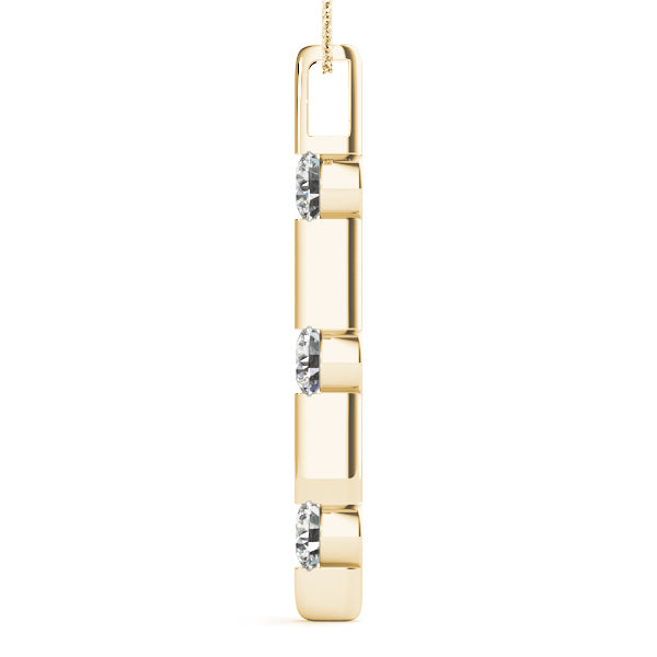 Three-Stone Diamond Pendant · 0.24 ct tw