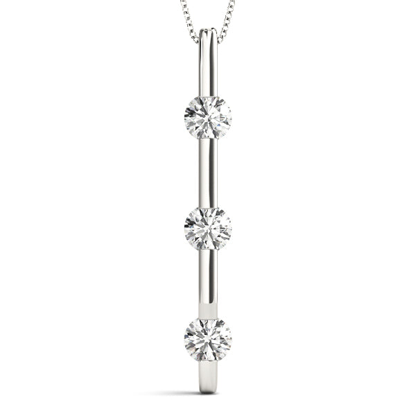 Three-Stone Diamond Pendant · 1.95 ct tw