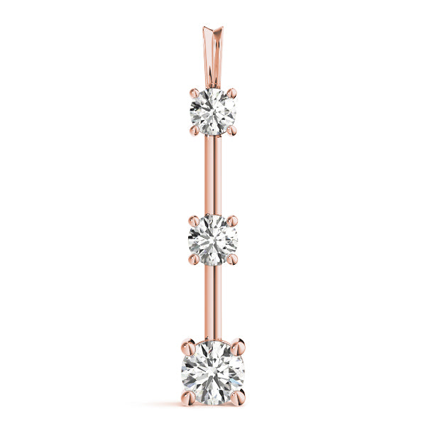 Three-Stone Diamond Pendant · 0.25 ct tw