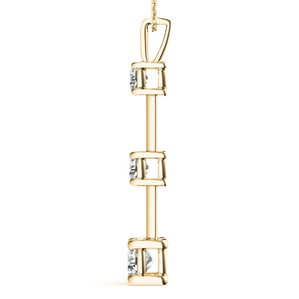 Three-Stone Diamond Pendant · 0.75 ct tw