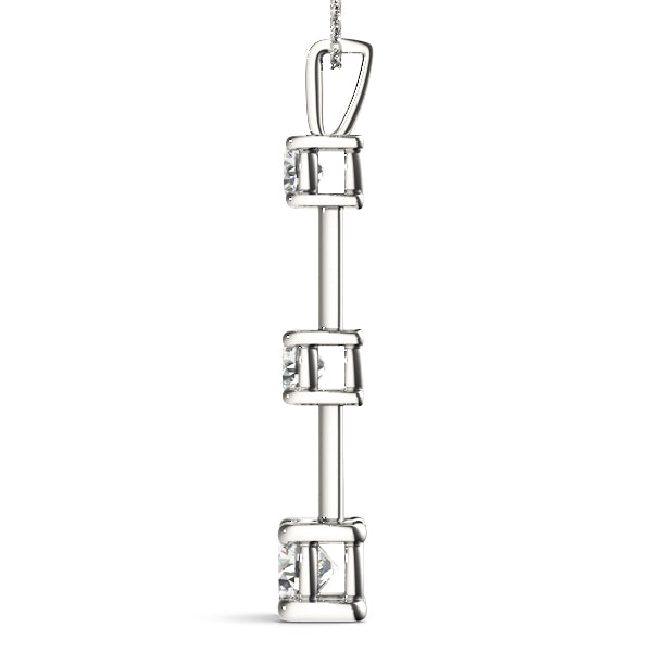 Three-Stone Diamond Pendant · 0.95 ct tw
