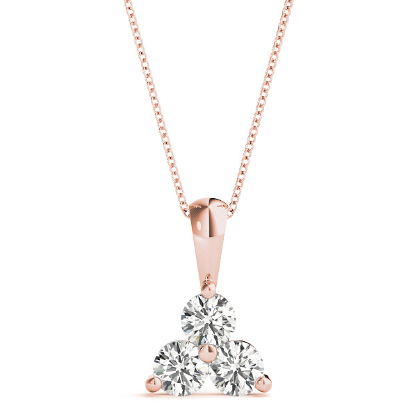 Three-Stone Diamond Pendant · 0.75 ct tw