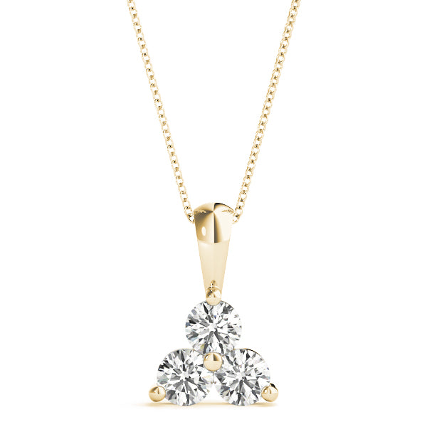 Three-Stone Diamond Pendant · 0.51 ct tw