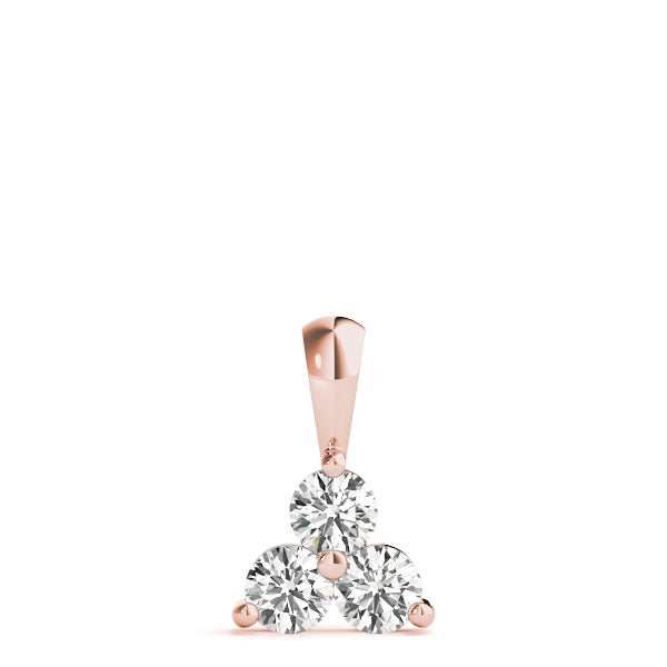 Three-Stone Diamond Pendant · 0.99 ct tw