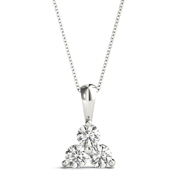Three-Stone Diamond Pendant · 0.75 ct tw