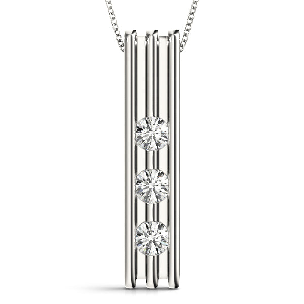 Three-Stone Diamond Pendant · 0.51 ct tw