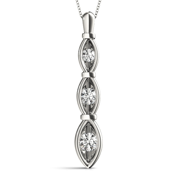Three-Stone Diamond Pendant · 0.50 ct tw