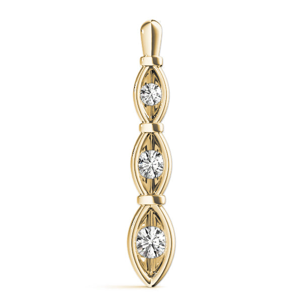 Three-Stone Diamond Pendant · 0.50 ct tw
