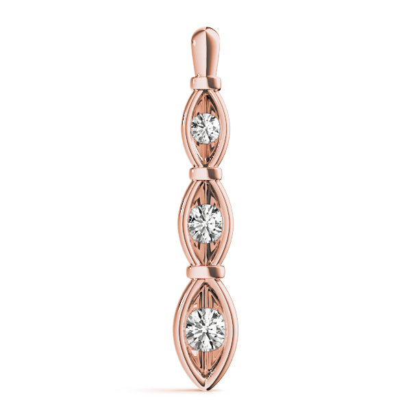 Three-Stone Diamond Pendant · 0.50 ct tw
