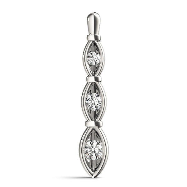 Three-Stone Diamond Pendant · 0.50 ct tw