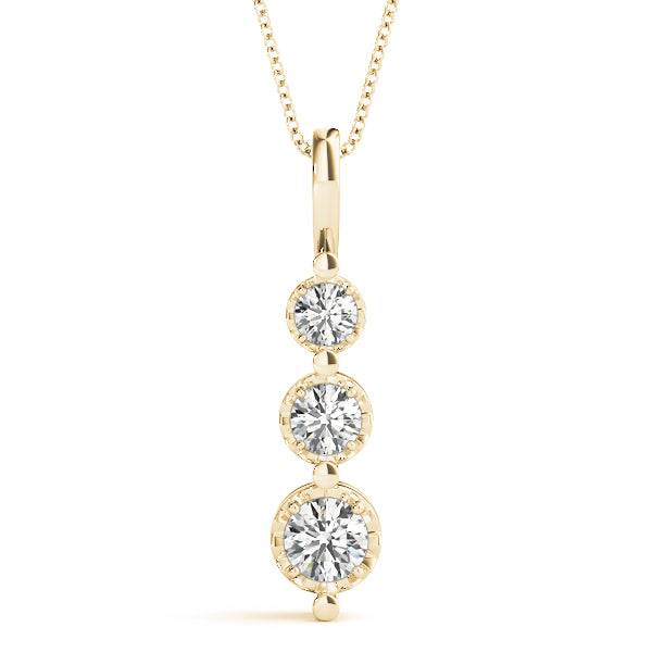 Three-Stone Diamond Pendant · 0.50 ct tw