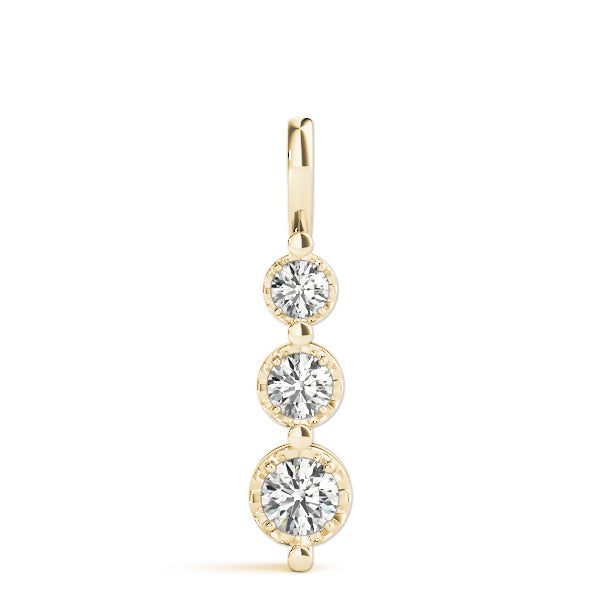Three-Stone Diamond Pendant · 0.24 ct tw
