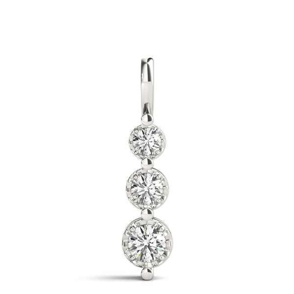 Three-Stone Diamond Pendant · 0.24 ct tw