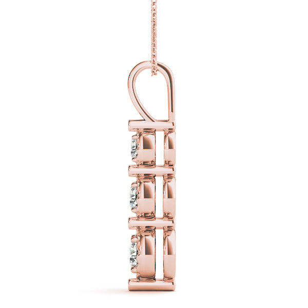 Three-Stone Diamond Pendant · 0.24 ct tw