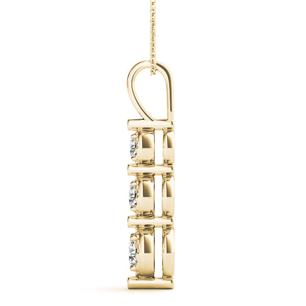 Three-Stone Diamond Pendant · 0.24 ct tw