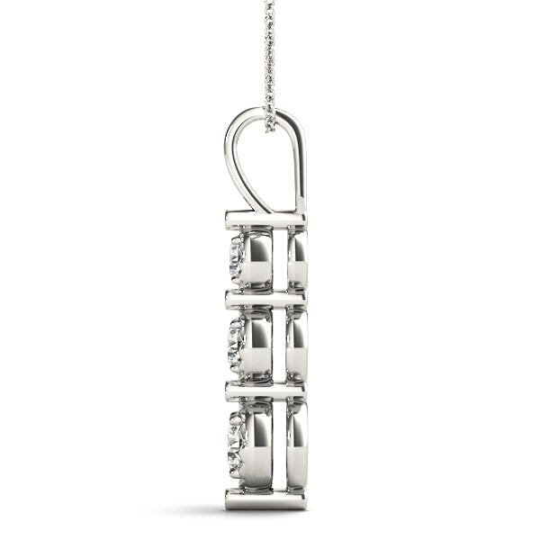Three-Stone Diamond Pendant · 0.50 ct tw