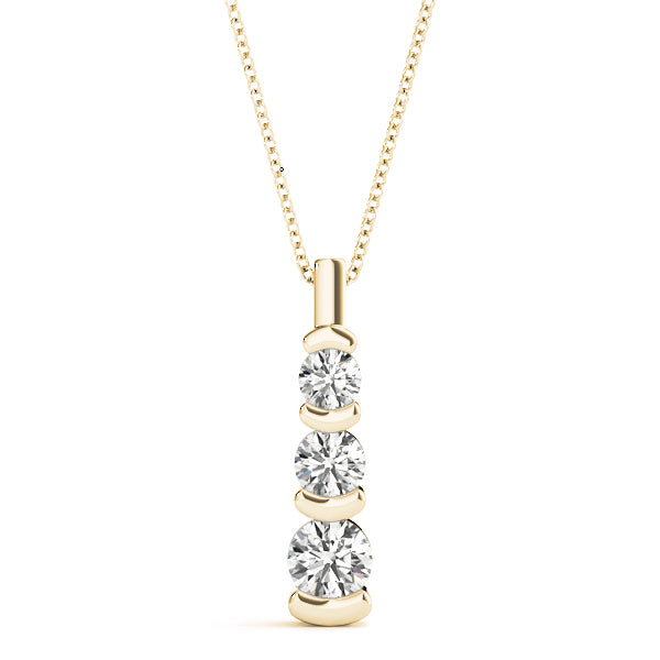 Three-Stone Diamond Pendant · 1.00 ct tw