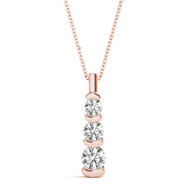 Three-Stone Diamond Pendant · 1.00 ct tw