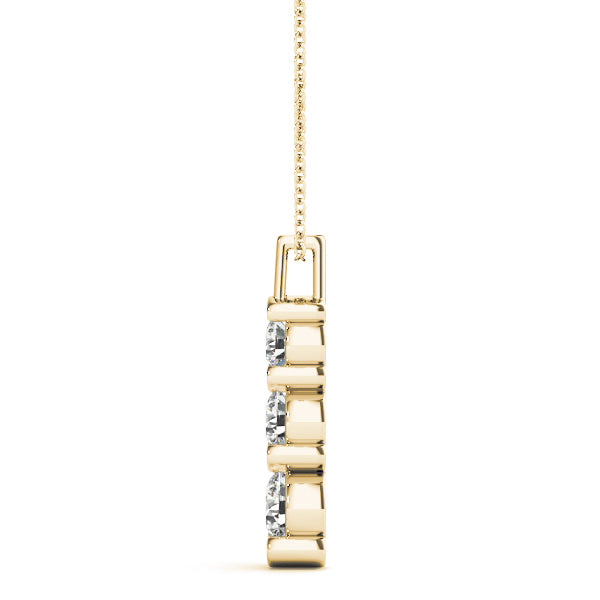Three-Stone Diamond Pendant · 0.50 ct tw