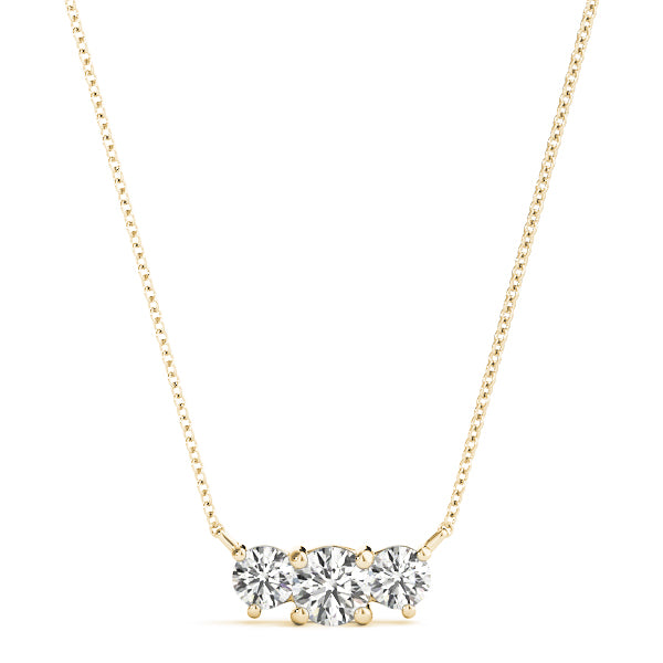 Three-Stone Diamond Pendant · 0.67 ct tw