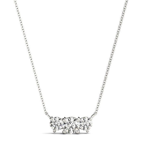 Three-Stone Diamond Pendant · 0.90 ct tw