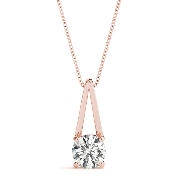 Round Diamond Solitaire Pendant · 0.63 ct tw