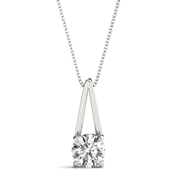 Round Diamond Solitaire Pendant · 0.63 ct tw