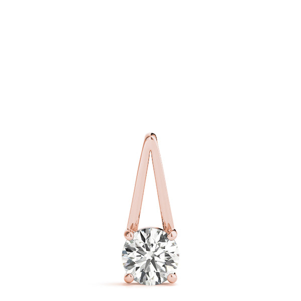 Round Diamond Solitaire Pendant · 0.63 ct tw