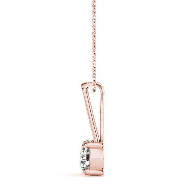 Round Diamond Solitaire Pendant · 0.80 ct tw