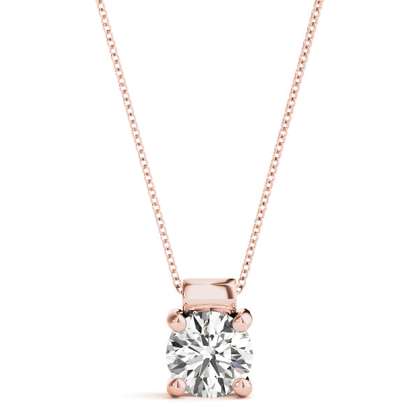Round Diamond Solitaire Pendant · 1.00 ct tw