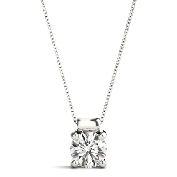 Round Diamond Solitaire Pendant · 0.33 ct tw