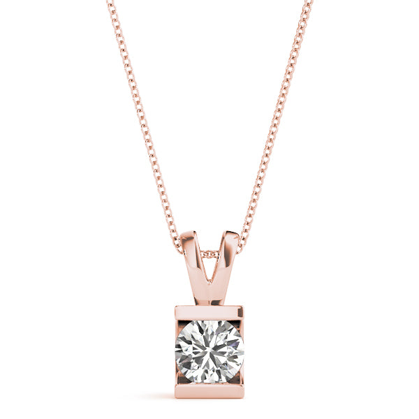 Round Diamond Solitaire Pendant · 1.00 ct tw