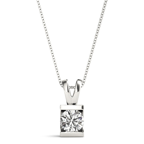 Round Diamond Solitaire Pendant · 1.00 ct tw